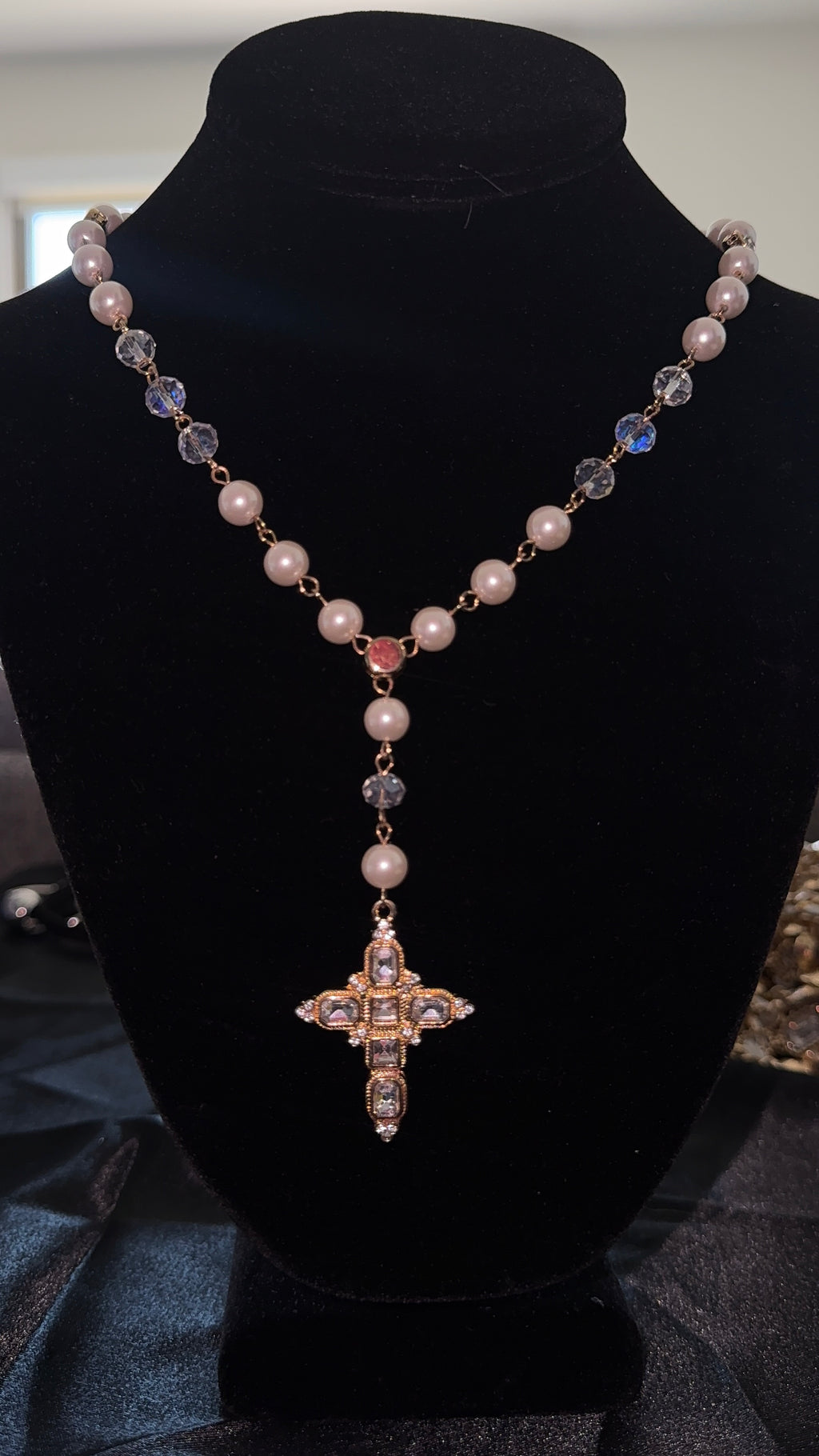 Pearls On Ice Rosary