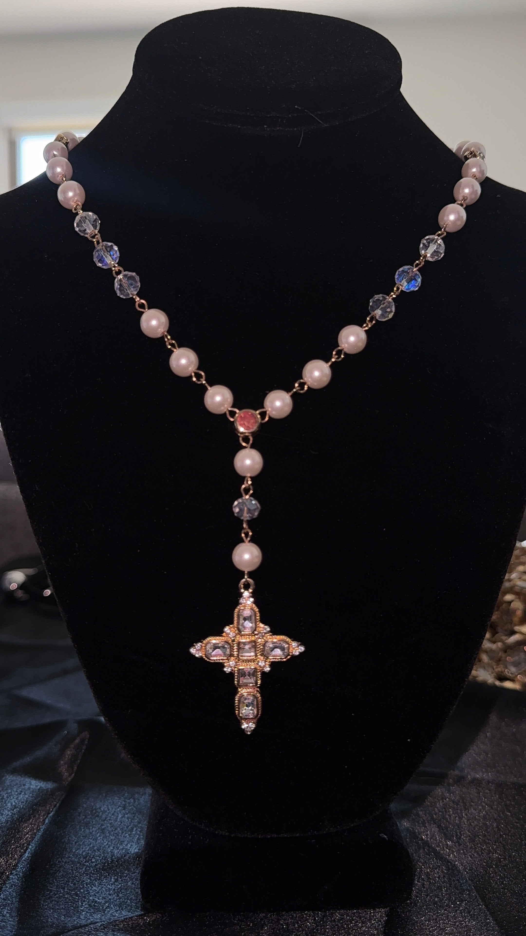 Pearls On Ice Rosary