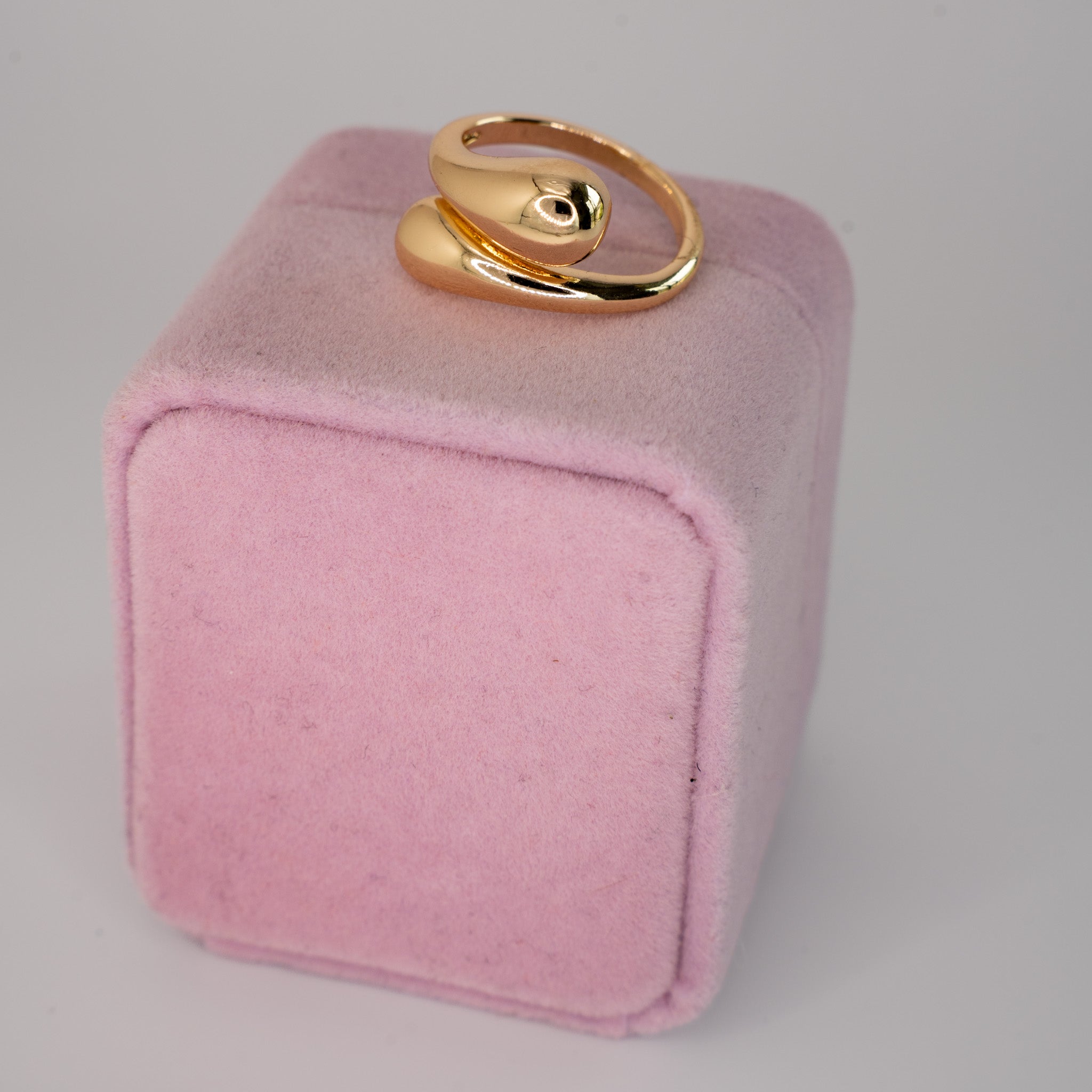 GOLD DEWDROP WRAP RING