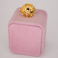 GOLD PEARL SPECKELD DOME RING