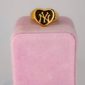 GOLD NY INSPIRED HEART RING