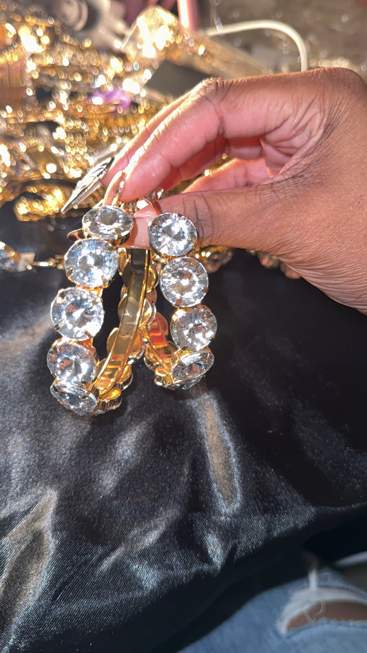 Rhinestone hoops