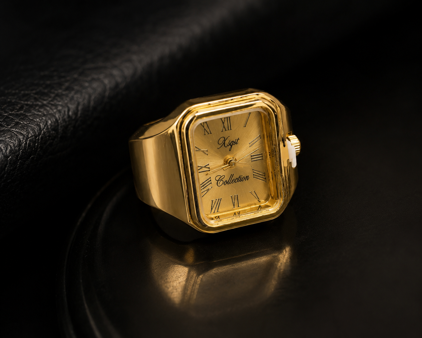 Gold Clock ring