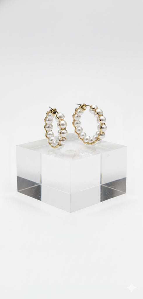Pearly Girl Hoops