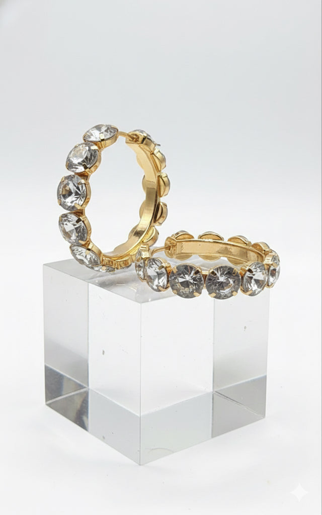 Rhinestone hoops