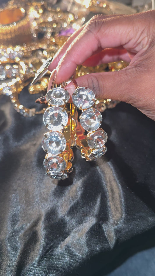 Rhinestone hoops